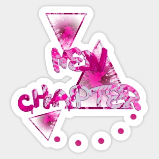 New Chapter Neon Pink Sticker